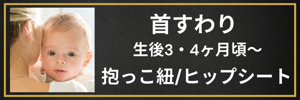 首すわり生後3・4ヶ月頃～抱っこ紐/ヒップシート