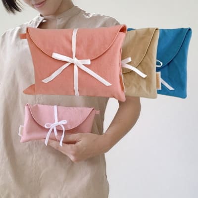 サモエ(SAMOE)離乳食エプロン用携帯ポーチ(クラッチポーチ)