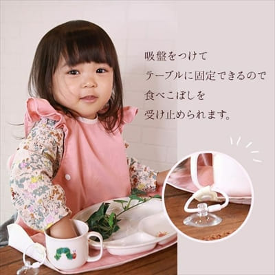 【離乳食エプロン・長袖ロング丈】離乳食初期の赤ちゃんから3歳まで使える洗える！おしゃれな男の子・女の子用の手作りセミオーダー食事用スタイ