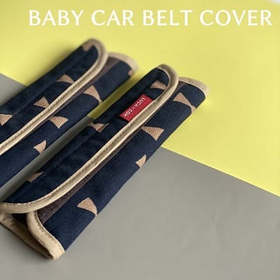  【ベビーカーベルトカバー】肩紐のベルト・チャイルドシートベルトカバー。シンプルでおしゃれなリバーシブル 日本製