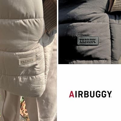 防寒ケープ(抱っこ紐ヒップシート ベビーカー対応)赤ちゃん新生児から1歳2歳3歳 寒さ対策 【暖か軽い洗える】多機能 撥水加工のサーモライトエコメイド エアバギー【サンドアッシュ】1000-63-01