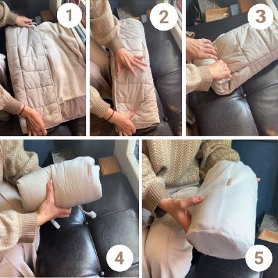 防寒ケープ(抱っこ紐ヒップシート ベビーカー対応)赤ちゃん新生児から1歳2歳3歳 寒さ対策 【暖か軽い洗える】多機能 撥水加工のサーモライトエコメイド エアバギー【サンドアッシュ】1000-63-01