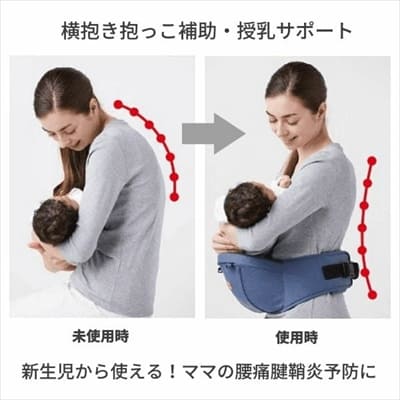 ベビーアンドミー】ベルクヒップシート単体【ネイビー】台座のみbaby&me正規取扱店ルカコ