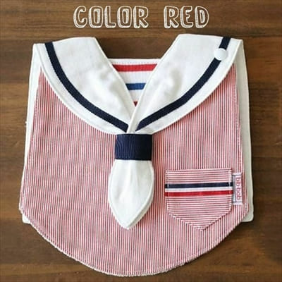 神戸発【褒められスタイ】マリンレッド・ブルー bib-bab ビブバブ よだれカバー 出産祝・お食い初め・100日祝・初節句・おしゃれにお出かけ