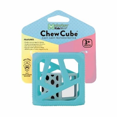 チューキューブ【chew cube】歯がためおしゃぶり3ヵ月から遊べるおもちゃ 持ちやすい形で音も感覚も楽しめるラトラルMalarkey Kids(マラーキーキッズ)正規品
