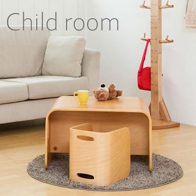 【コロコロデスク＆チェア】1歳2歳3歳4歳こどもキッズ椅子と木製のおしゃれでシンプルなテーブル＆デスクのセット
