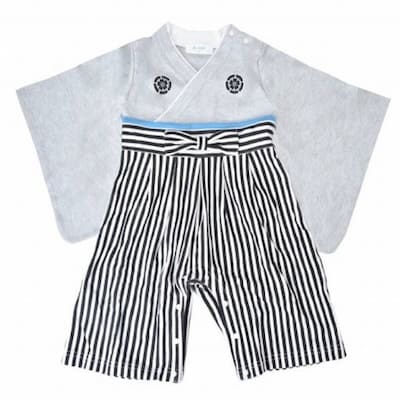 袴ロンパース60 70 80 90サイズ【お食い初めやお宮参り】着物和服ロンパース　新生児から1歳誕生日イベント100日祝 こどもの日 ひなまつり 一升餅で活躍する着物ロンパース