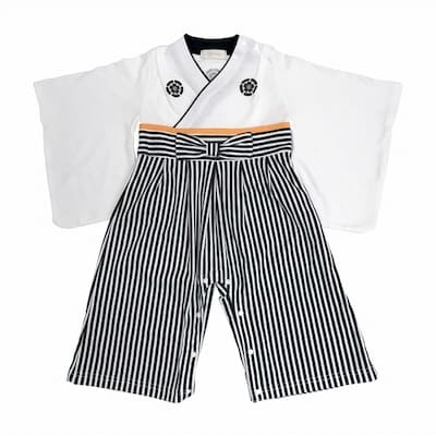 袴ロンパース60 70 80 90サイズ【お食い初めやお宮参り】着物和服ロンパース　新生児から1歳誕生日イベント100日祝 こどもの日 ひなまつり 一升餅で活躍する着物ロンパース