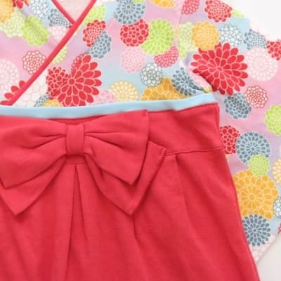 袴ロンパース60 70 80 90サイズ【お食い初めやお宮参り】着物和服ロンパース　新生児から1歳誕生日イベント100日祝 こどもの日 ひなまつり 一升餅で活躍する着物ロンパース