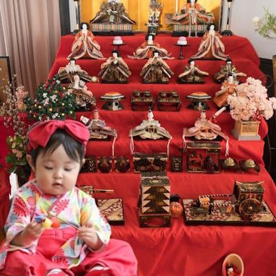 袴ロンパース60 70 80 90サイズ【お食い初めやお宮参り】着物和服ロンパース　新生児から1歳誕生日イベント100日祝 こどもの日 ひなまつり 一升餅で活躍する着物ロンパース