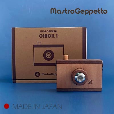 CIACK！(チャック！)キッズ・こども木製トイカメラ 日本製【マストロジェペット】2・3歳誕生日・プレゼントに木工職人が創るおしゃれなカメラがおすすめ！
