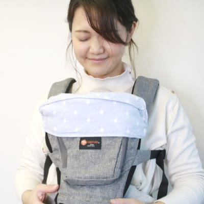 抱っこ紐の頭当て・前向き・首回りのよだれカバー【ふわもち綿コットン】ヒップシートも対応 ナップナップ(napnap)