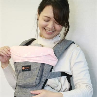抱っこ紐の頭当て・前向き・首回りのよだれカバー【ふわもち綿コットン】ヒップシートも対応 ナップナップ(napnap)