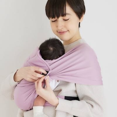 ネンネラテ（nennelatte）ベビーキャリア抱っこ紐(ベビーラップ)ヘッドサポート付きで新生児生後14日首すわり前から使える、寝かしつけ神アイテム