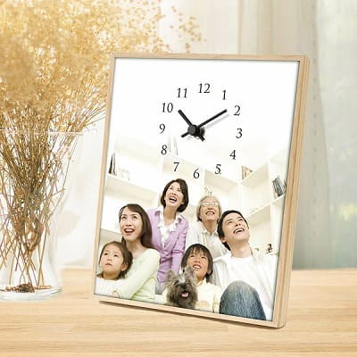 フォトクロック【Family】写真入り時計付きおしゃれなオーダーメイド