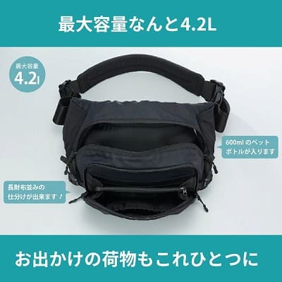 ポルバンモア(POLBAN MORE)は1歳2歳3歳4歳の歩かないを解決！抱っこ補助できるヒップシートショルダーバッグ(7ヵ月～4歳頃20kgまで)おしゃれパパママにおすすめの大容量ボディバッグ・ウエストポーチ