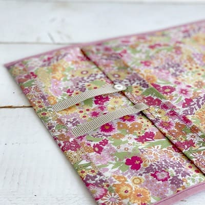 【ランドセルカバー】女の子用 雨の日安心・付け方簡単【スタンダードサイズ】【リバティマーガレットアニー/ピンクライン】1000-14-05