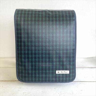 【ランドセルカバー】男の子用 雨の日安心・付け方簡単【スタンダードサイズ】【英国調チェック/ネイビーライン】1000-14-07