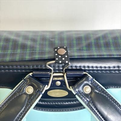 【ランドセルカバー】男の子用 雨の日安心・付け方簡単【スタンダードサイズ】【英国調チェック/ネイビーライン】1000-14-07