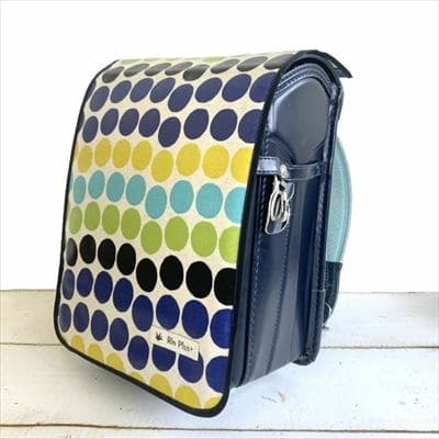 【ランドセルカバー】男の子用 雨の日安心・付け方簡単【スタンダードサイズ】【カラフルドット/ブラックライン】1000-14-08