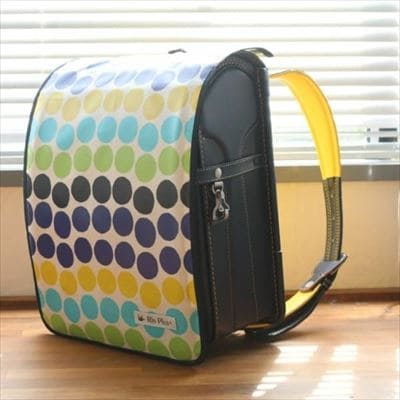 【ランドセルカバー】男の子用 雨の日安心・付け方簡単【スタンダードサイズ】【カラフルドット/ブラックライン】1000-14-08