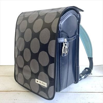 【ランドセルカバー】男の子用 雨の日安心・付け方簡単【スタンダードサイズ】【デザイナーブラックドット/ブラックライン】1000-14-10