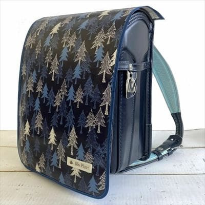 【ランドセルカバー】男の子用 雨の日安心・付け方簡単【ラージサイズ】【ツリーブルー/ブルーライン】1000-15-15