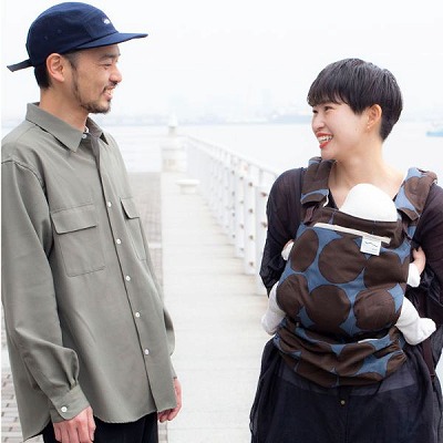 サンアンドビーチ(sun&beach)ohajiki(おはじき)(OM-1)新生児から3歳頃まで使える!日本製のおしゃれで軽い抱っこ紐！日本人体型にフィット、落下防止（おんぶも簡単サポート）ベビー安全ベルト付。サンアンドビーチ正規取扱店ルカコストアで試着比較購入可